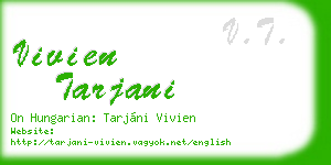 vivien tarjani business card